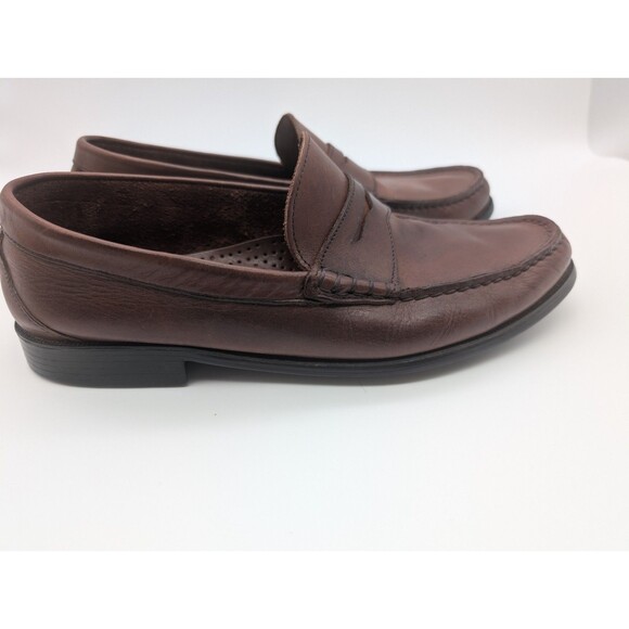 Lopez Taibo Men’s Handmade Brown Leather Loafers Slip On Tassel Shoes Size 10 - Picture 5 of 11